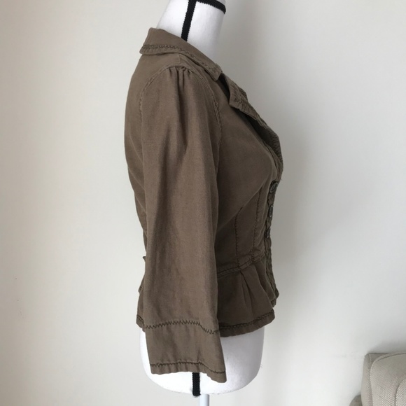 Anthropologie UO 1970 Worldwide Olive Green Jacket - Picture 3 of 4